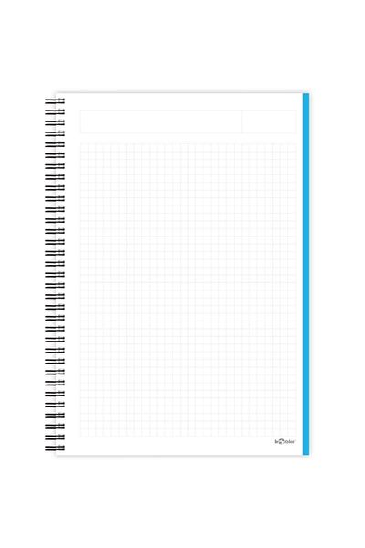 Le Color SCHOOL NOTEBOOK FLEXIBLE CAP A4 CHECK 200sy POLYGONAL