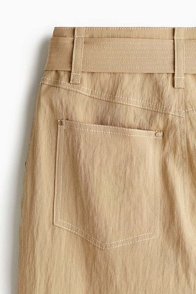 H&M Wide Belted Trousers