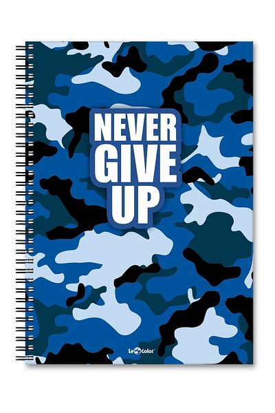 Le Color School Notebook Flexible Cap A5 Striped Sp.200sy Energy