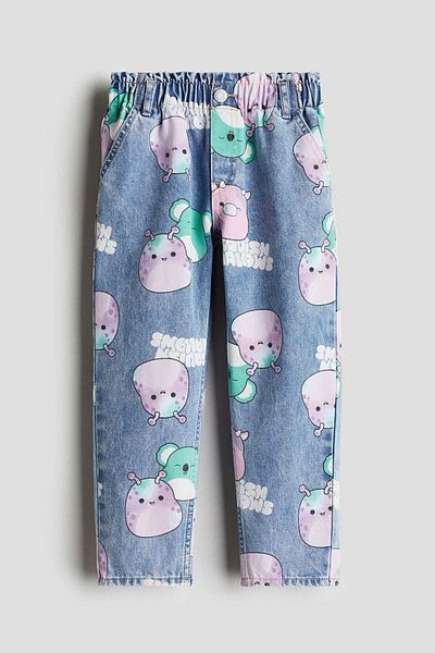 H&M Relaxed Fit Paper Bag Jeans