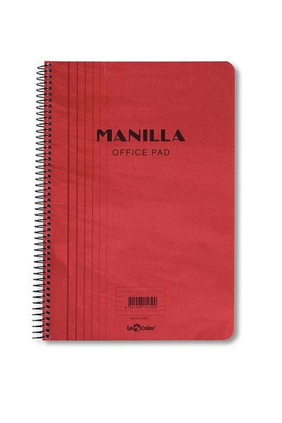 Le Color دفتر مكتب مانيلا أحمر مقاس A4