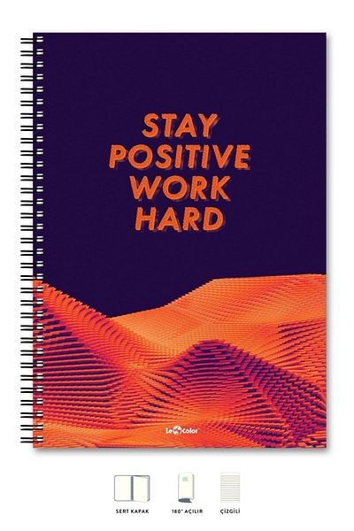 Le Color School Notebook Flexible Cap A5 Striped Sp.200sy Energy