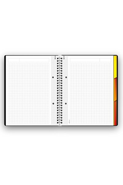 Le Color Elegance Sp A5 Kareli Defter Siyah