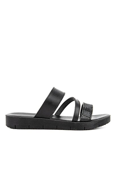 Muya Merci Anatomik Günlük Kadın terlik-Siyah