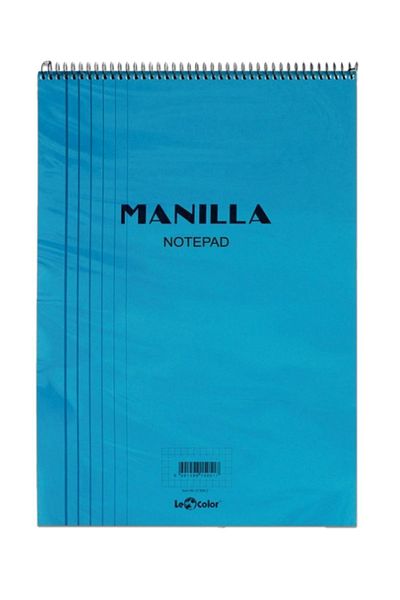 Le Color Manılla Notepad A5 Striped Blue