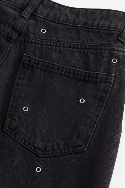 H&M Eyelet-detail straight jeans