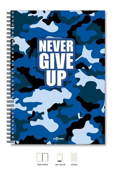 Le Color School Notebook Flexible Cap A4 Striped Sp.200sy
