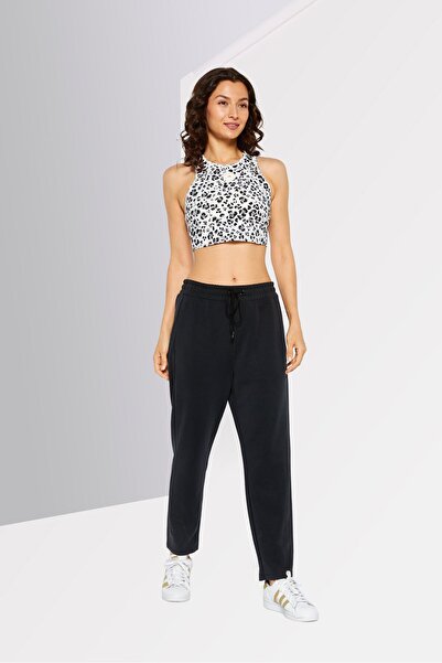 adidas by Stella McCartney Women Sportswear Fit Animal Pattern Crop Top, Multicolor