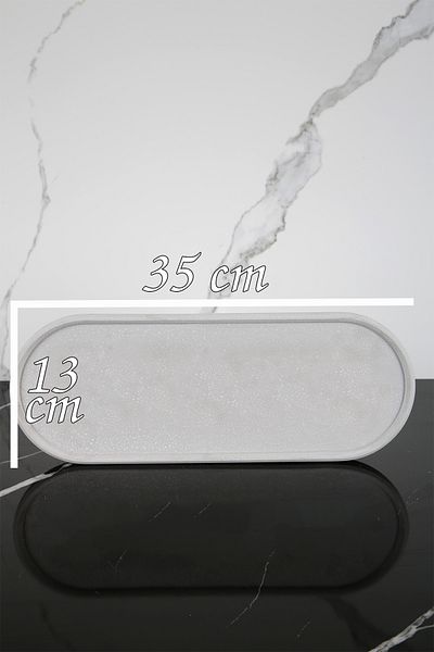 betonmall 35 cm Concrete Presentation Tray - Presentation Plate and Presentation Holder