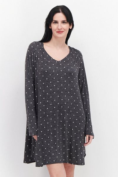 Company Ellen Tracy Women Microdot Dress Sleepwear, Grey