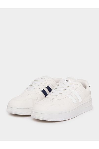 Styli Stripe Skate Board Platform Sole Sneakers