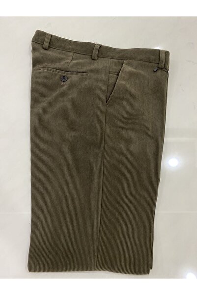 DostumGiyim Erkek Rahat Kesim Klasik Kışlık İçi Polarlı Yüksek Kalite Kadife Pantolon Baba