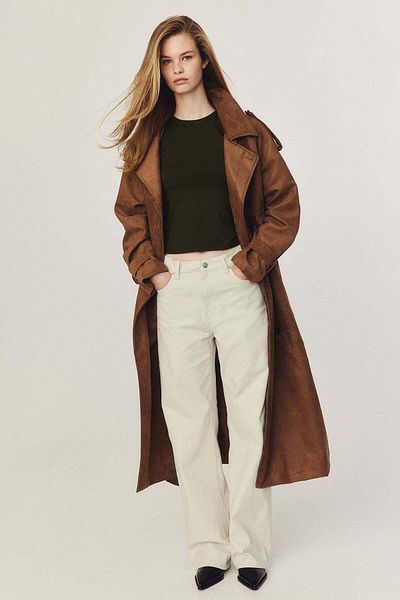 H&M Wide twill trousers