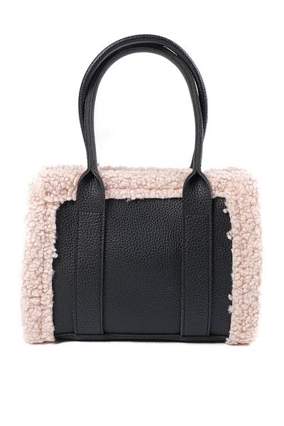 Mio Gusto Black Color Faux Fur Detailed Hand and Shoulder Women's Bag