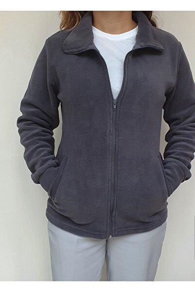 GÜN&AY TEKSTİL Dámská zimní bunda Slim Fit Mold Pocket Fleece Coat