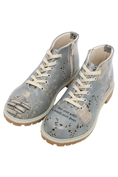 Dogo Kadın Vegan Deri Mavi Bilekte Bot - Birds Have Wings Tasarım