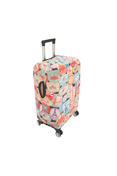 Wexta Letter Scale Printed Medium Size Luggage Case - Colorful - 64X45X26 cm
