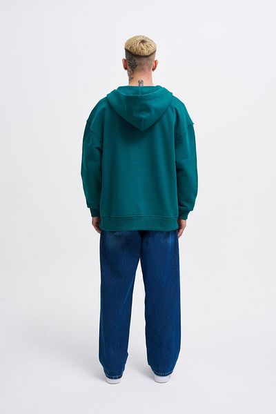 Machinist Ανδρικό μπουφάν με φερμουάρ με λογότυπο Petrol Green