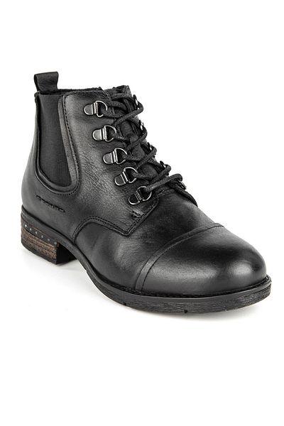 Muya Rosalina Anatomical Sole - Genuine Leather Women's Boots with Heel Spur Laces