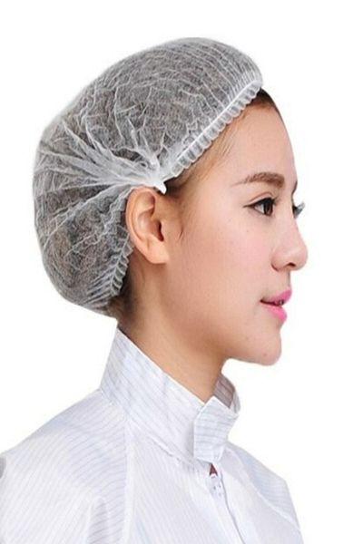 MAKSİMED White 100pcs Interlining Bonnet Disposable Disposable 100pcs Bonnet