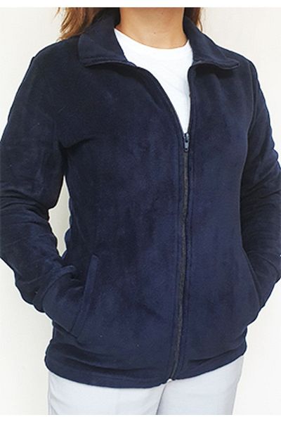 GÜN&AY TEKSTİL Jachetă de iarnă pentru damă, slim fit, din fleece, cu buzunare