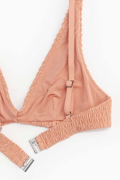 H&M Smocked triangle bikini top