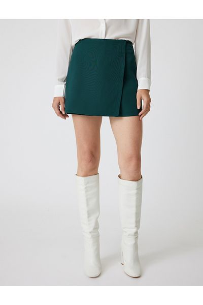 Koton Zweireihiger Mini-Shortsrock mit Standard-Taille