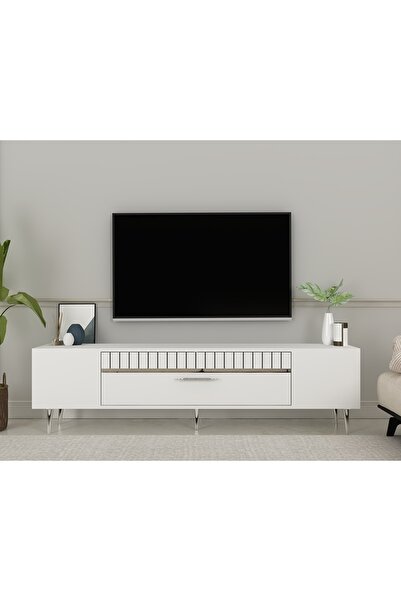 cantek DEKOLP1CT TV SEHPASI BEYAZ-GÜMÜŞ