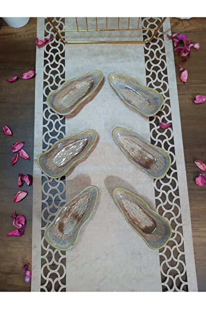 BTA MUTFAK Bta Life 6 Parça Zeytinlik Reçellik Seti Porselen Karamel-kase