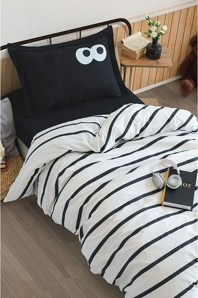 Eponj Home Pachet de 2 Black Oxf. Set fete de pernă amuzante