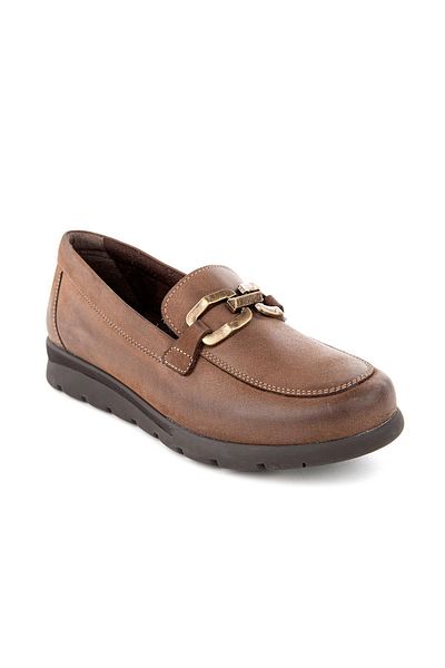 Muya Geluk 6 Point Anatomical Sole Heel Spur Genuine Leather Women's Shoes