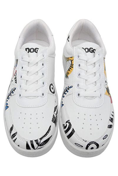 Dogo Kadın Vegan Deri Beyaz Sneakers - Fragile Tasarım