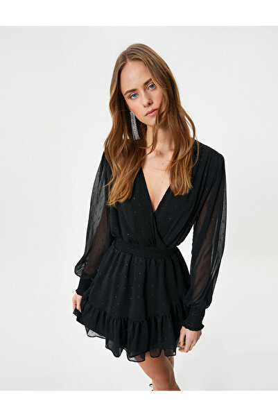 Koton Rochie neagră pentru femei Koton - 4SAK80022FW