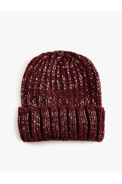 Koton Layered Beanie Bordered Elastic Knit