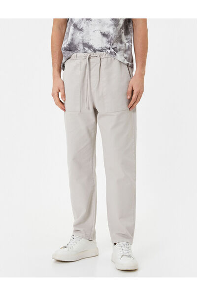 Koton Bol Pantolon Beli Bağcıklı Cep Detaylı
