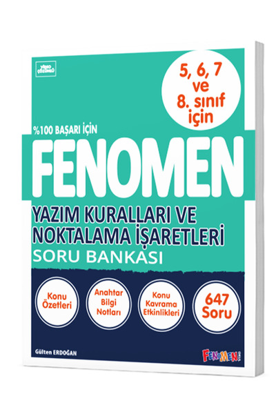 fenomen okul FENOMEN YAZIM KURALLARI VE NOKTALAMA İŞARETLERİ SORU BANKASI (5-...