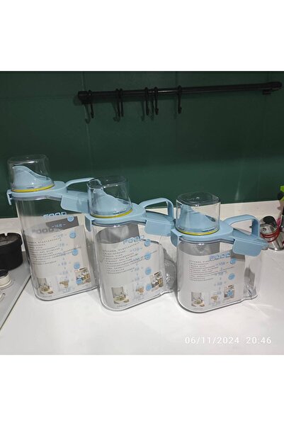 Unique BGTST PLASTİK SAKLAMA - DETERJAN KABI 2500 ML-1800 ML-1500 ML ---3 ADET