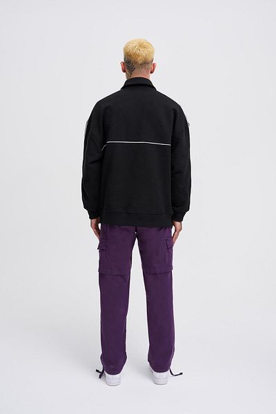 Machinist Ανδρικό φούτερ Sublime με στάμπα Polo μαύρο