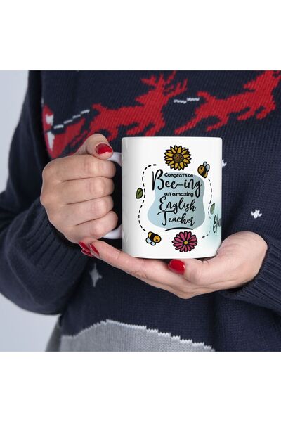 sıradışıhediyem معلم اللغة الإنجليزية - كوب القدح، يوم المعلم، عزيزي المعلم