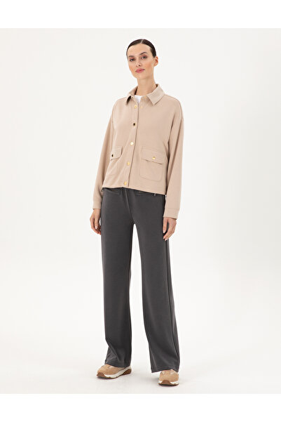 Pierre Cardin Beige Comfort Fit Modal Fabric Knitted Cardigan 50283321-Vr011