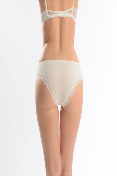 Şenay Lycra δαντέλα μπικίνι εσώρουχα 3 πακέτο ποιοτικό προϊόν λευκό χρώμα Lycra (w1010)