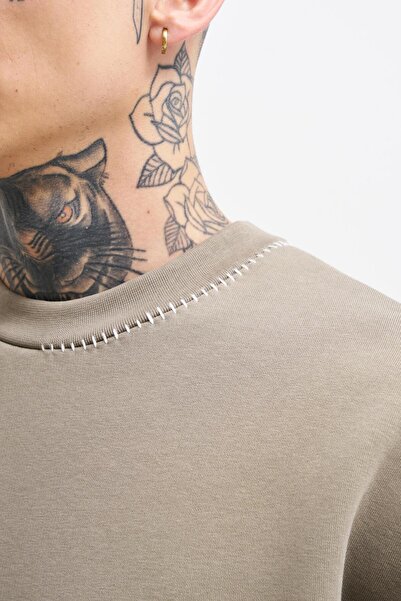 Machinist Ανδρικό φούτερ με κουβέρτα χακί