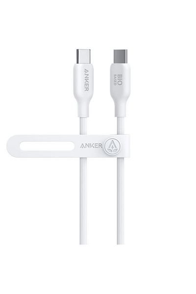 Anker USB-C to USB-C Cable | 3 feet Bio-Based | White Color | A80F1H21