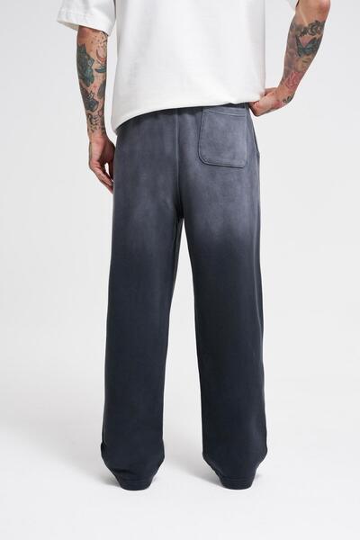 Machinist Ανδρικά φαρδιά φούτερ από ασφάλτινο πλυμένο Grandient