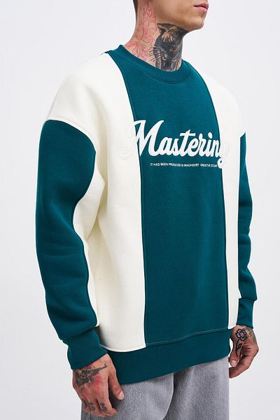 Machinist Ανδρικό λάδι ιδρώτα Green-Ecru - Mastering Slogan Embroidery