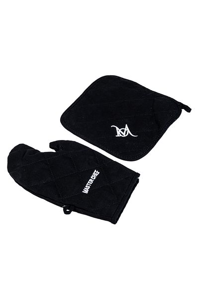 Masterchef Heat Resistant Oven Glove and Handle Set – Stylish Design