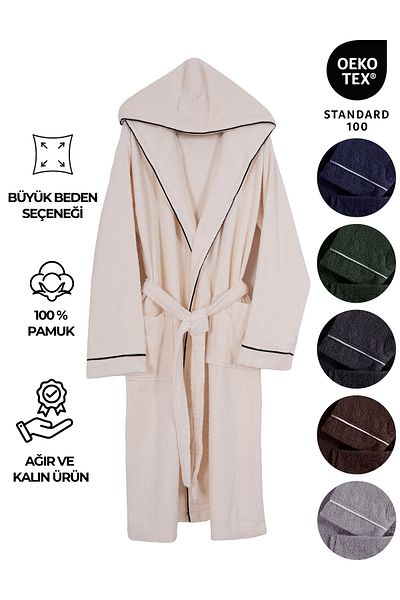 My Catherine Πολυτελές μπουρνούζι Prestige Hooded 100% Cotton Heavy Weight – με επιλογές χρώματος