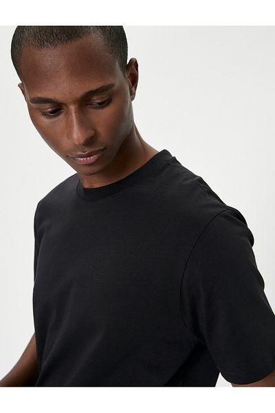 Koton Βασικό T-Shirt με λαιμόκοψη με κοντό μανίκι