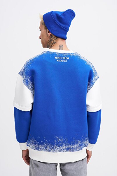 Machinist Чоловіча двошарова кофта м'якого блакитного кольору