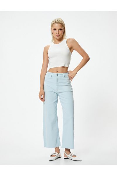 Koton High Waist Wide Leg Jeans - Sandra Jeans